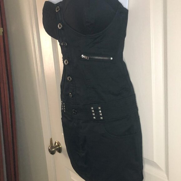 Guess Denim Black Skirtall Size XS - Picture 2 of 7